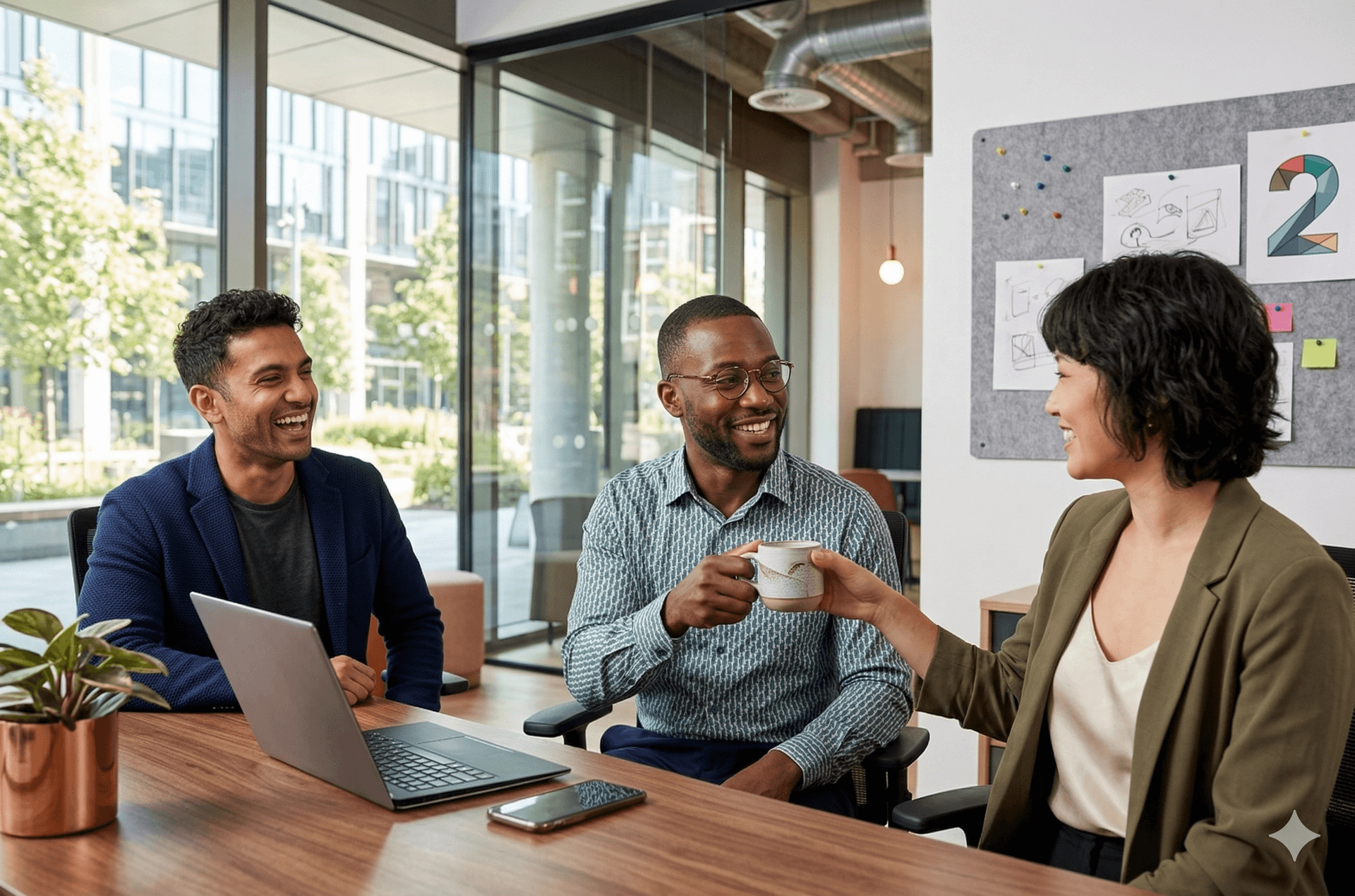 Team managing digital mail workflow