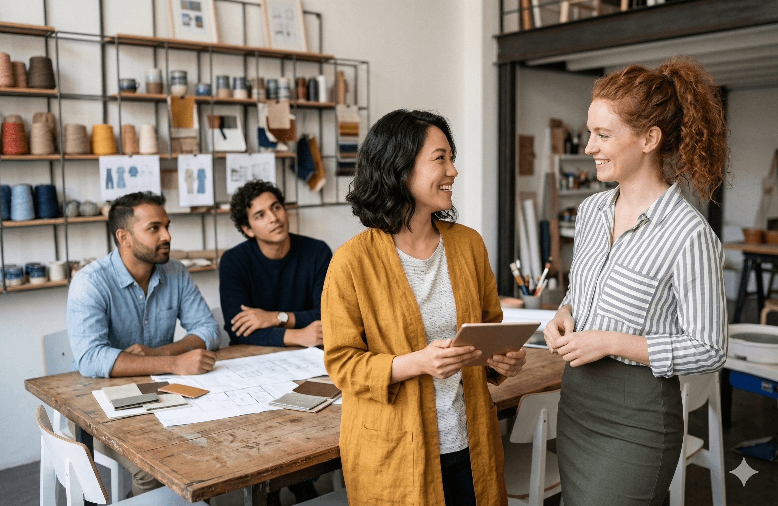 Canadian business team collaborating