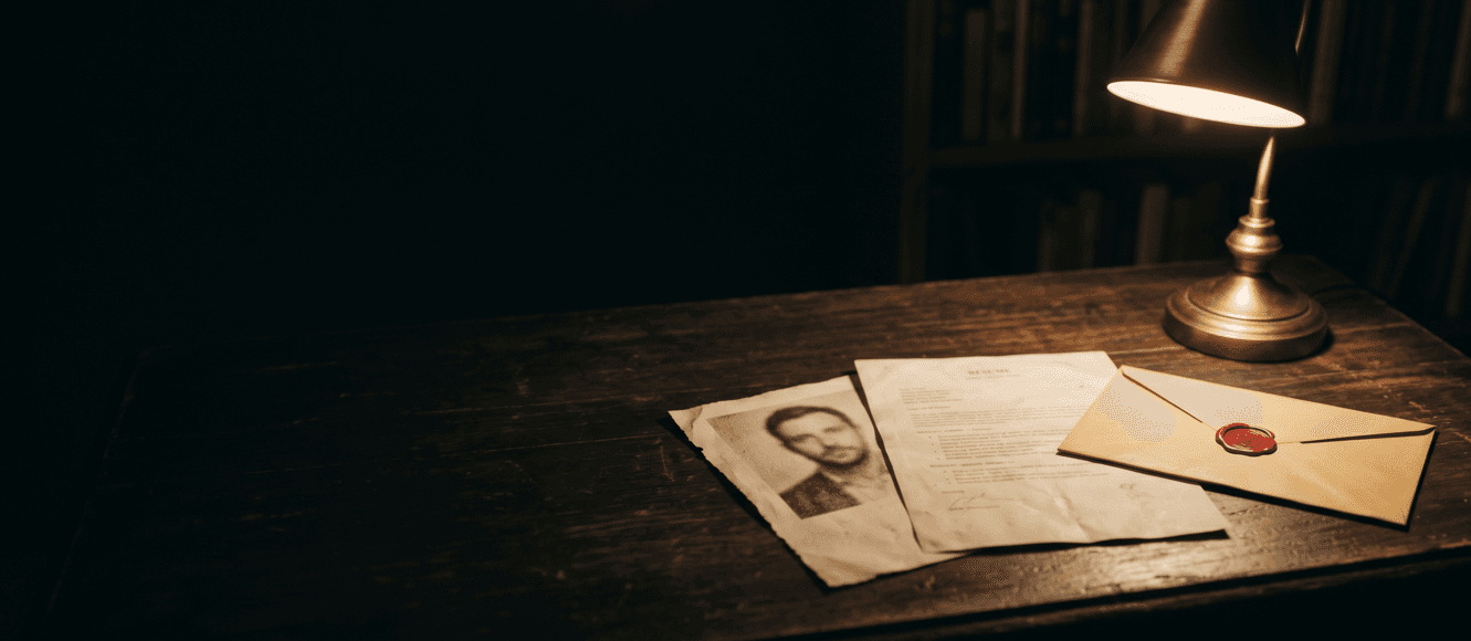 An actor's headshot and resume on a desk